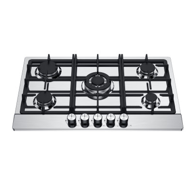 5 Burner Stainless Steel Gas Hob|MGBS-765B4|760mm