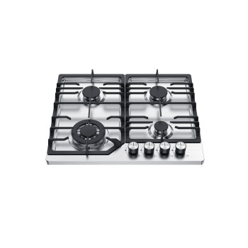 Placa de gas de acero inoxidable de 4 quemadores | MGBS-604T | 590 mm