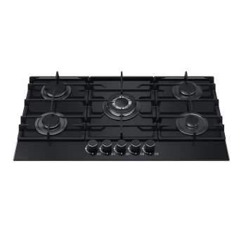 Placa de gas de 5 quemadores de vidrio MGBG-875G | 870 mm