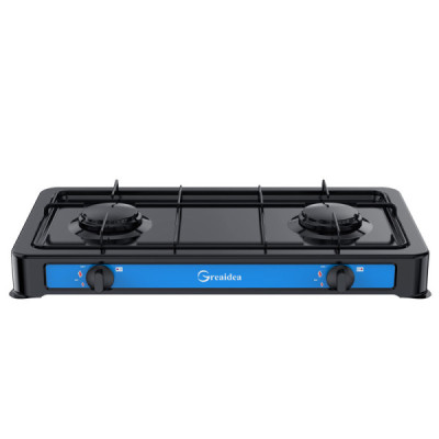 Camping 2 burner portable gas cooker with painting body TGW2-B-3