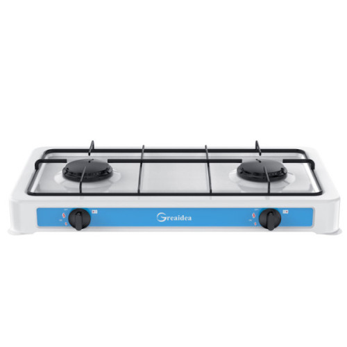 Camping 2 burner portable gas cooker with painting body TGW2-B-3