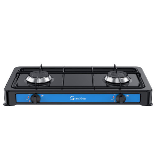 Camping 2 burner portable gas cooker with painting body TGW2-B-2