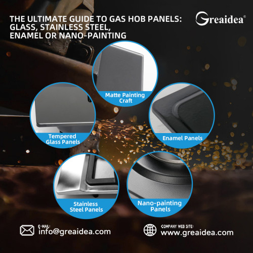 “The Ultimate Guide to Gas Hob Panels: Glass, Stainless Steel, Enamel or Nano-Painting —Which One Fits Your Kitchen Best?”