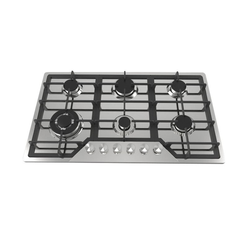 Greaidea's 6 burner stainless steel gas hob