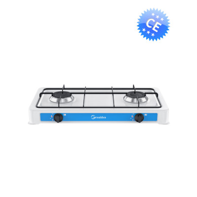 Camping 2 burner portable gas cooker with painting body TGW2-B-2