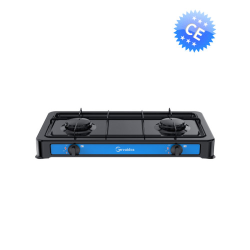 Camping 2 burner portable gas cooker with painting body TGW2-B-3