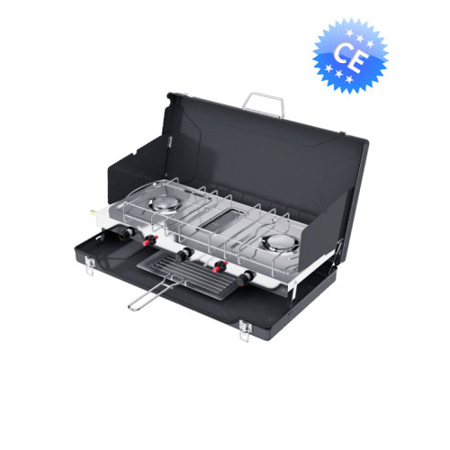 Camping 3 burner portable gas cooker | BBQ-136M