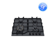 Placa de gas de vidrio de 4 quemadores MGBG-604D | 24 pulgadas