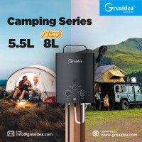 Calentador de agua a gas para acampar al aire libre JSC-B/W 5,5 l/8 l