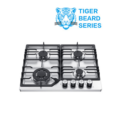 4 Burner Stainless Steel Gas Hob|MGBS-604T|590mm