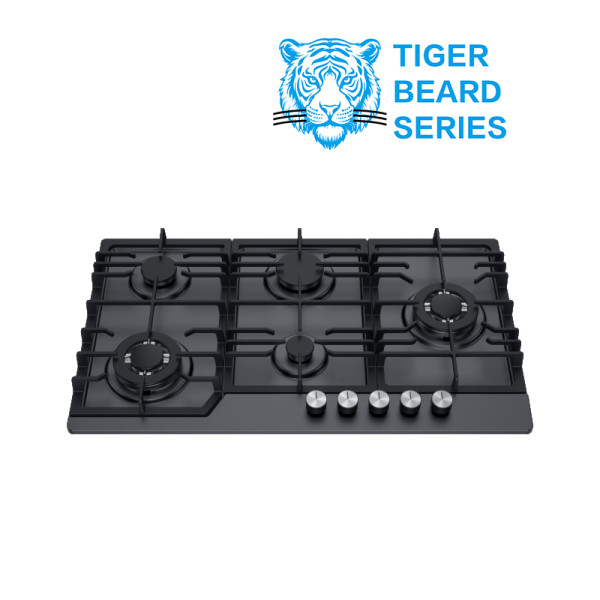 5 Burner Black Nano-Painting/Enamelled Gas Hob|30 Inch|MGBG-865TN/E|Support ODM&OEM
