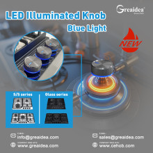 Greaidea launches LED blue light illumination knobs to light up the high-end kitchen experience
