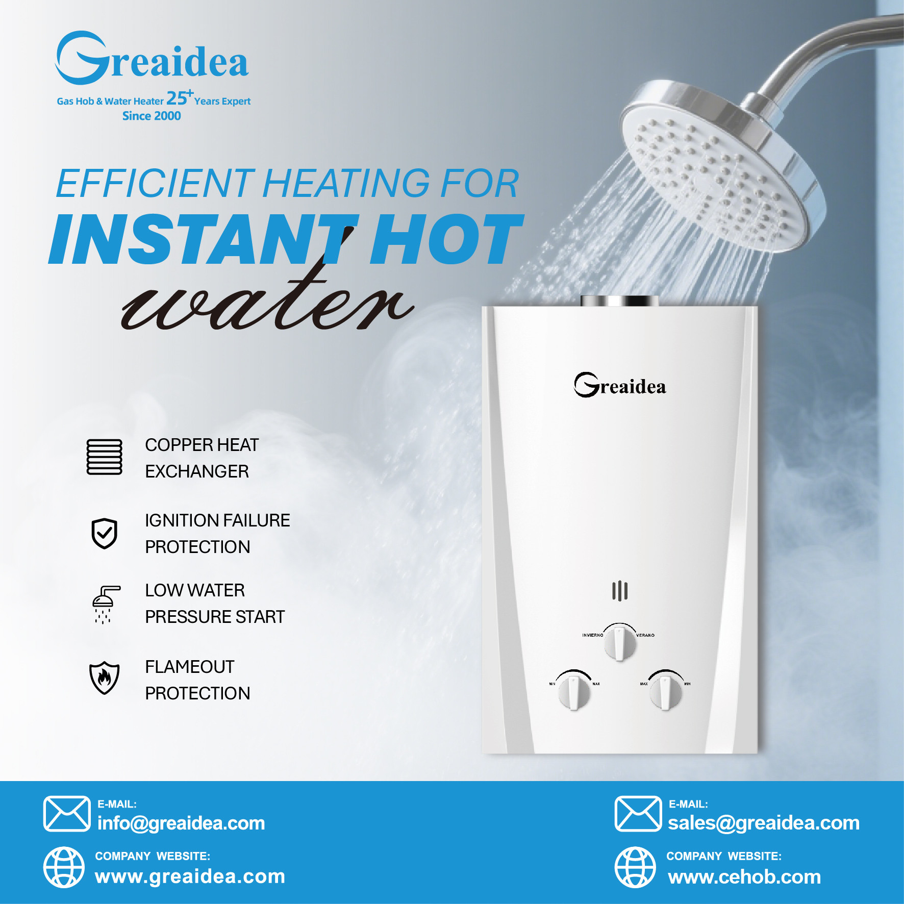 Instant Gas Water Heaters in Pakistan: A Must-Have Hot Water Solution for Peak Season