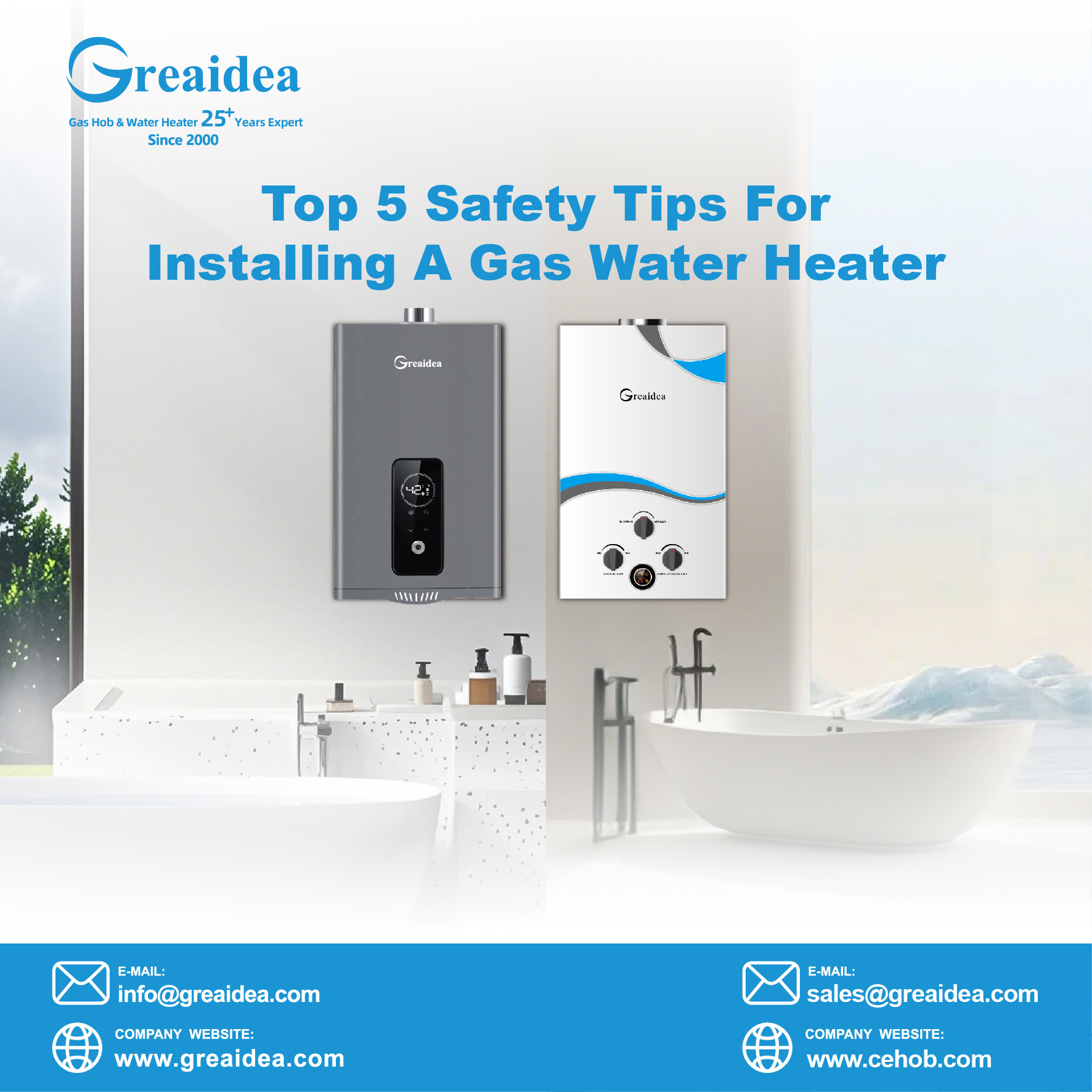 Top 5 safety tips for installing a gas water heater (and how choosing a safe model is critical for your business)