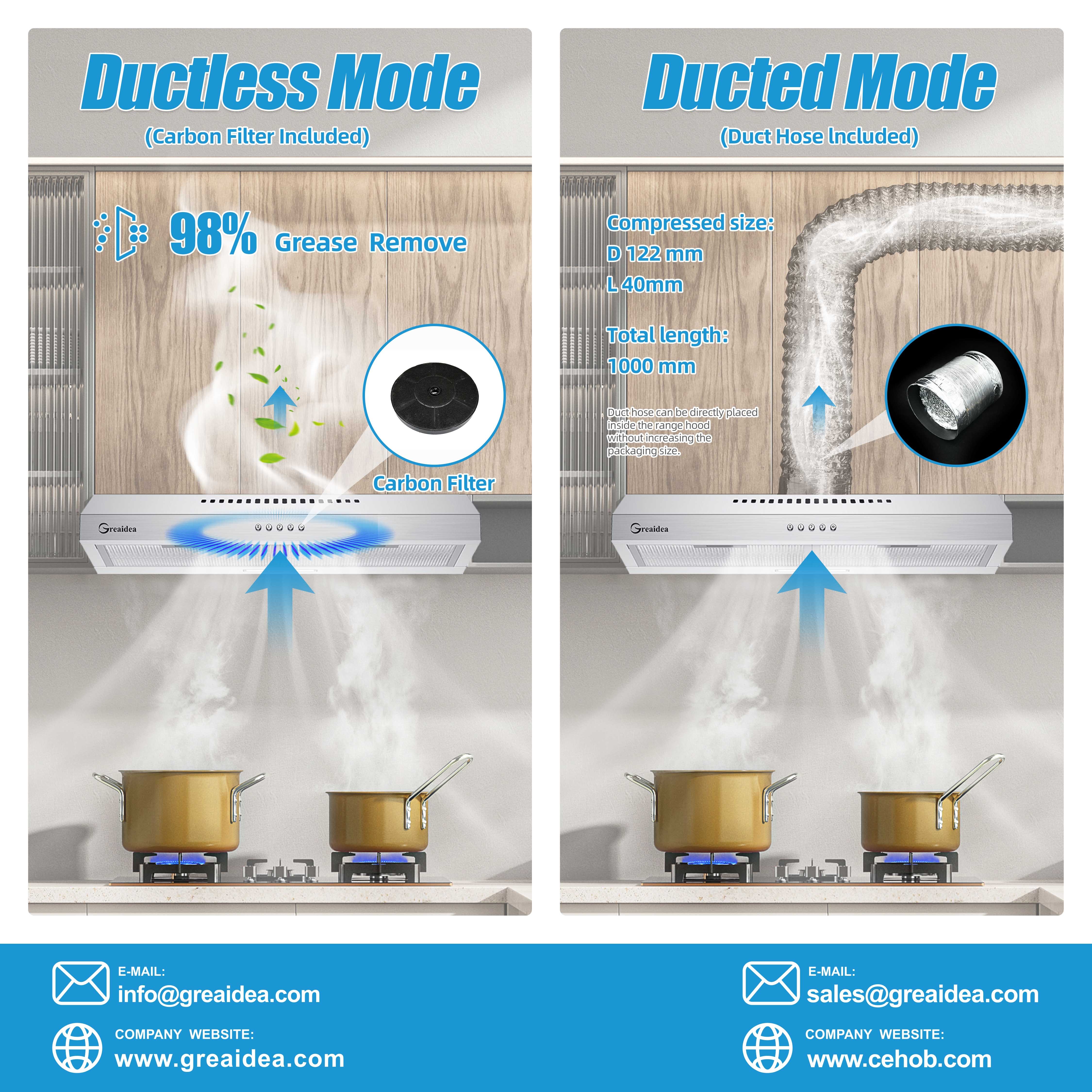 What's the Difference Between Ducted and Ductless Range Hoods?