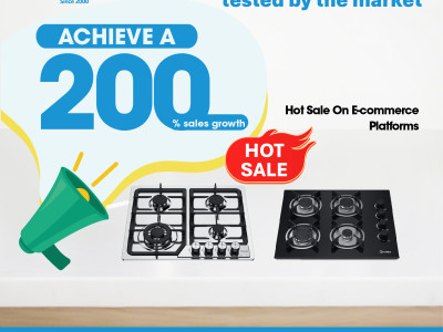 Greaidea gas hob sales soared 200% during the e-commerce promotion, helping brand customers achieve breakthrough growth!