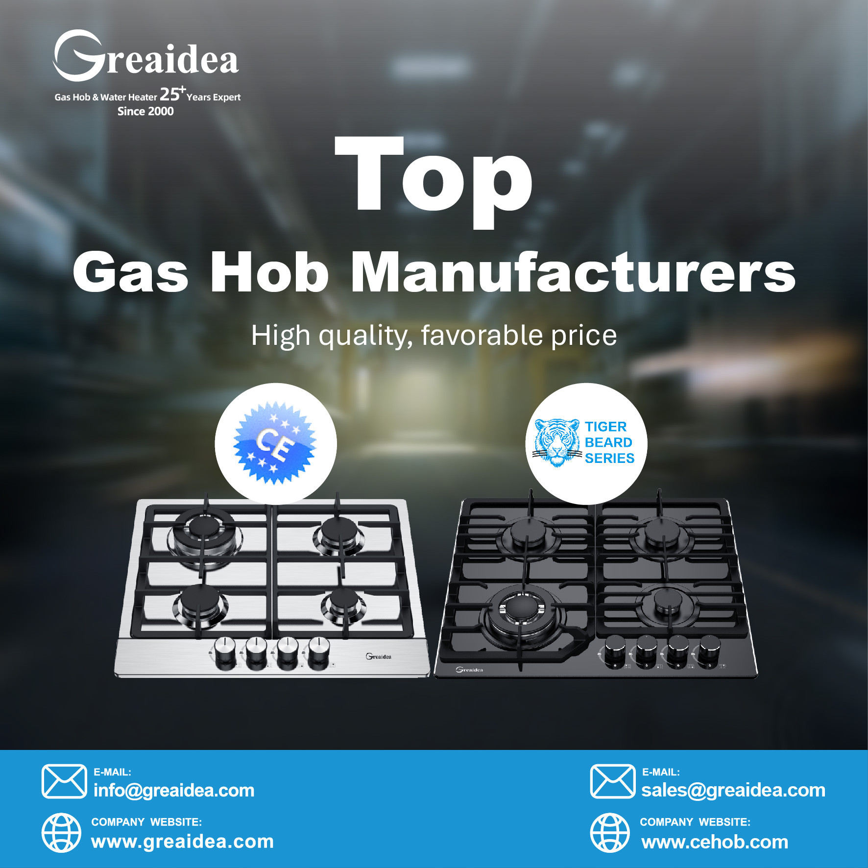 China Top gas hob manufacturer