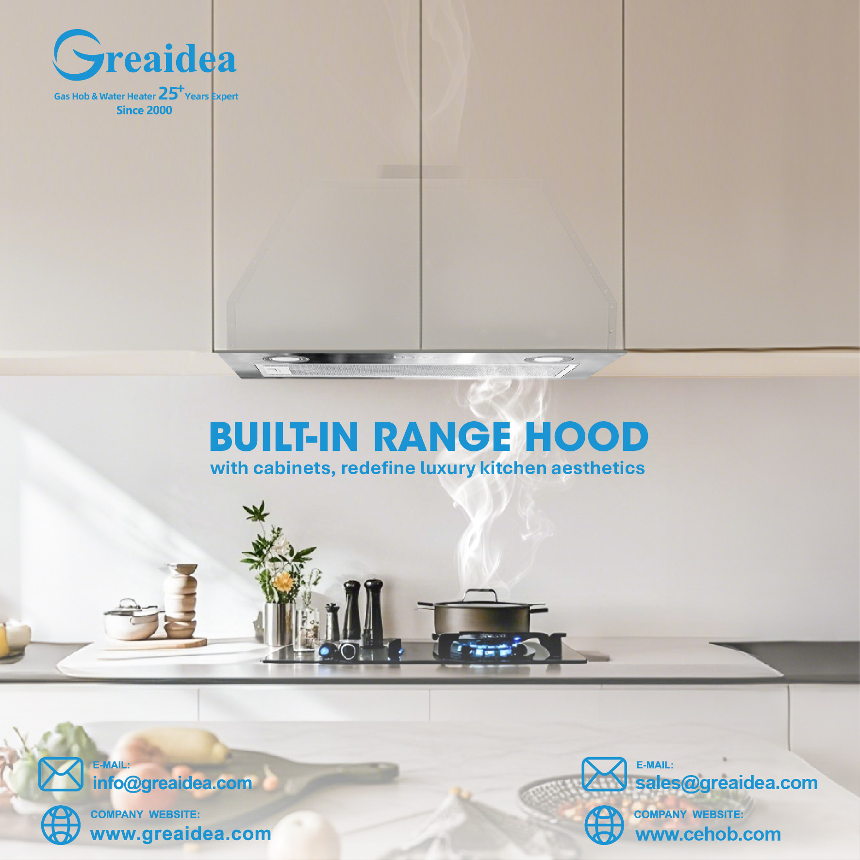 Greaidea's built in range hood