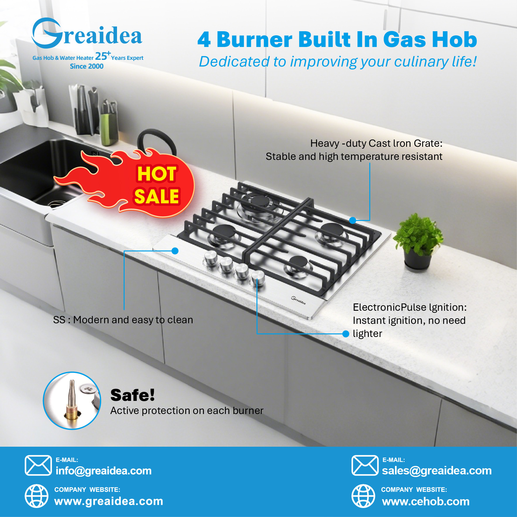 Top 5 Chinese Gas Hob Manufacturers Exporting to Latin America
