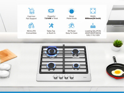 High-End Stainless Steel Gas Hob Series | Greaidea's New Design for Global Markets