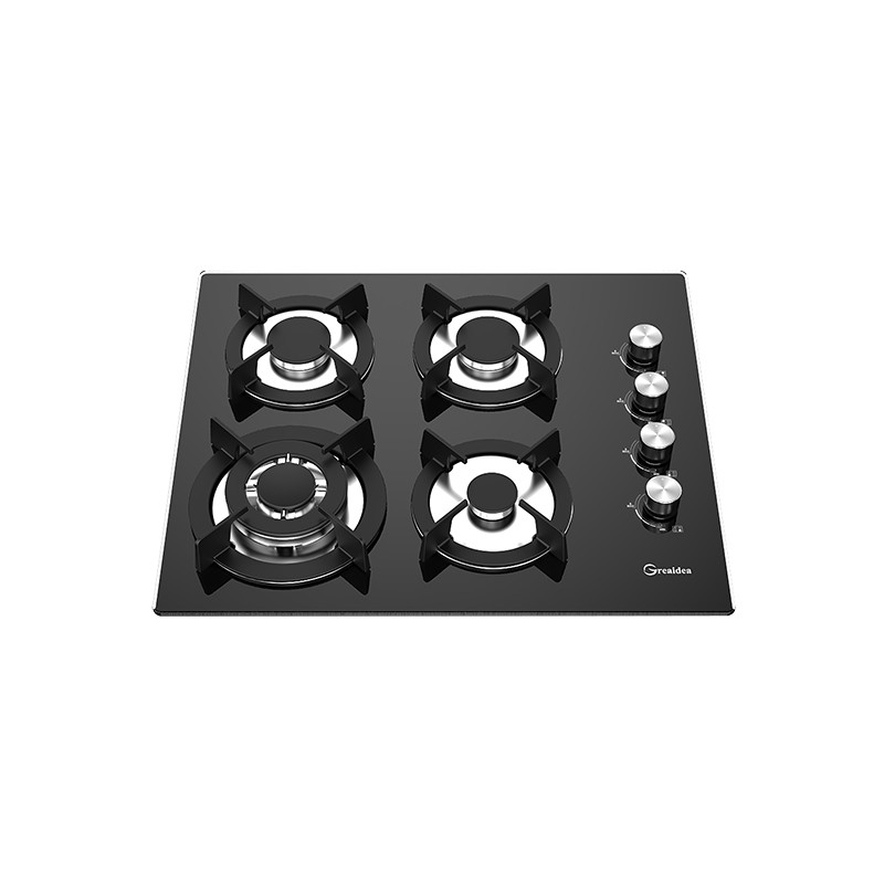 Matte Black Gas Hob