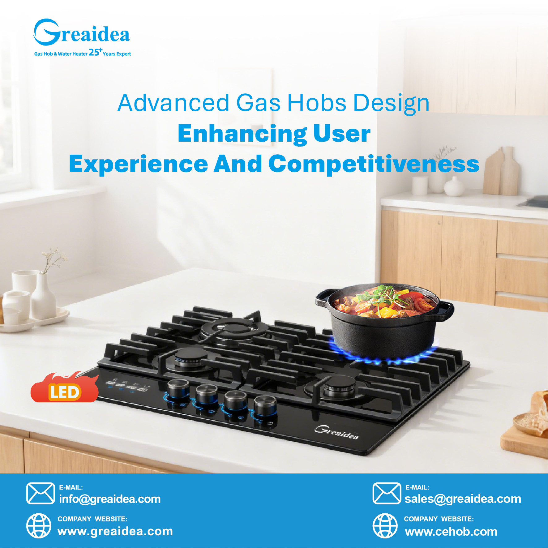 How Gas Hob Design Enhances User Experience and Retail Competitiveness: From Material Selection to Burner Engineering and Safety Systems