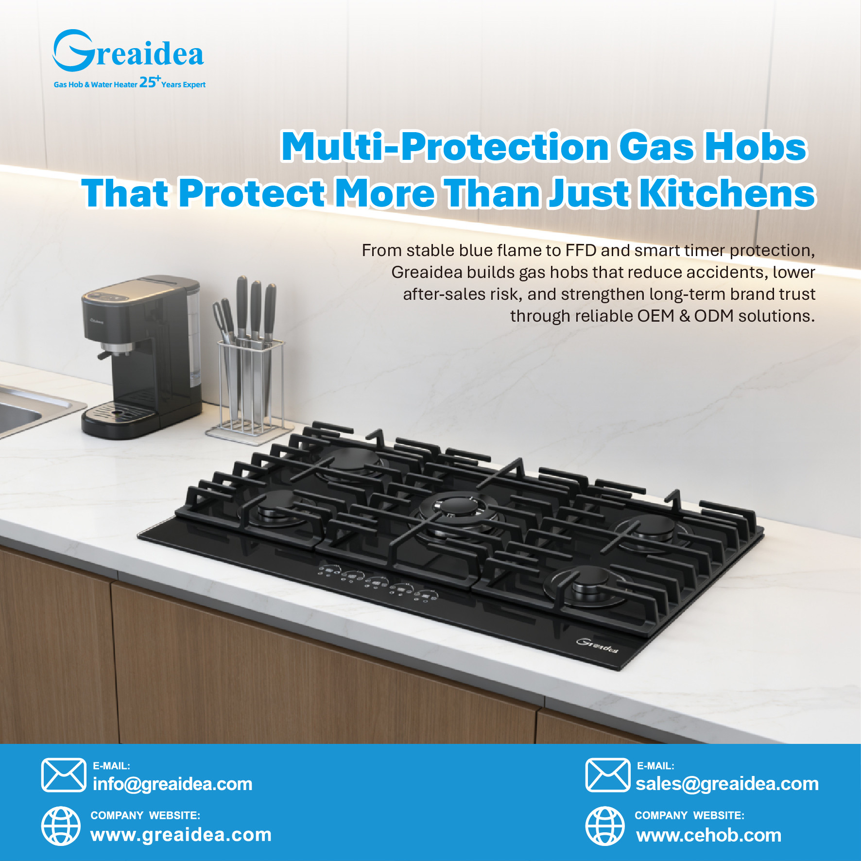 How Multi-Protection Gas Hob Features Prevent Kitchen Accidents and Strengthen Brand Reputation