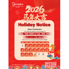 Greaidea 2026 Chinese New Year Holiday Notice & Message to Global Partners