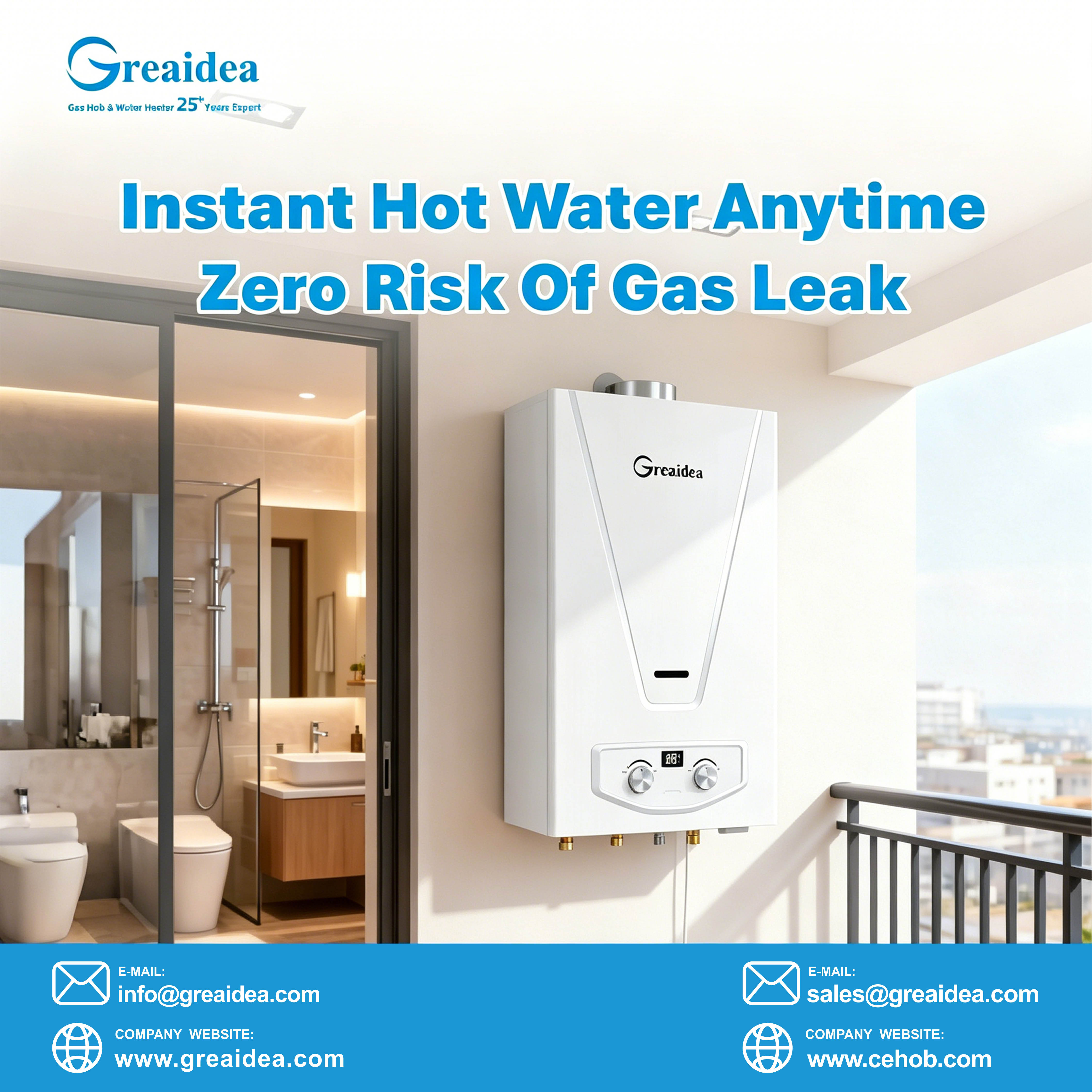 Greaidea's flue gas water heater