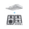 60cm Gas Hob & Slim Range Hood Combo C | Kitchen Appliance Set