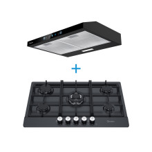 5 Burner Gas Hob & 75cm Range Hood Combo D | ODM Kitchen Appliance Set