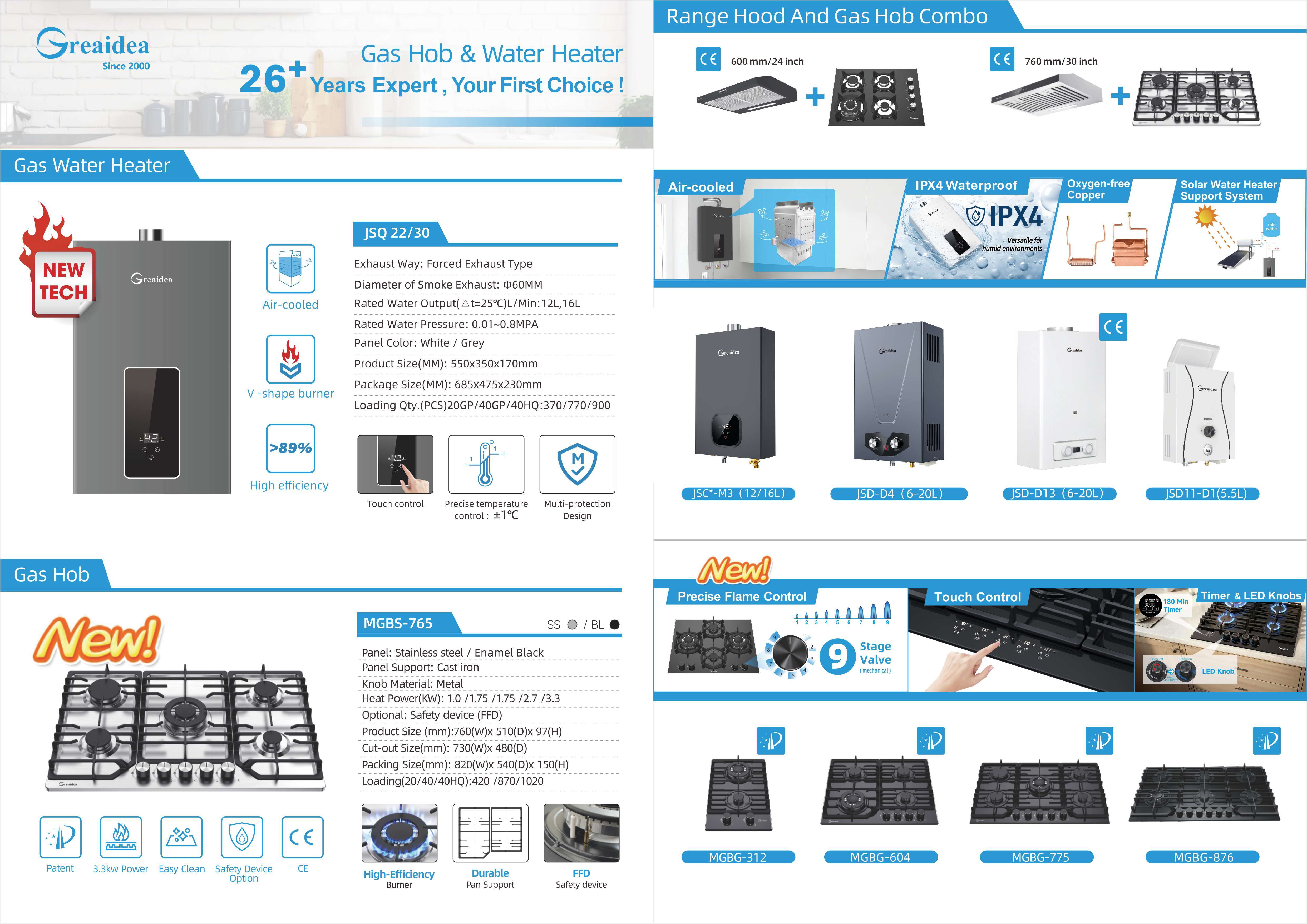 Greaidea's gas appliance product at canton fair