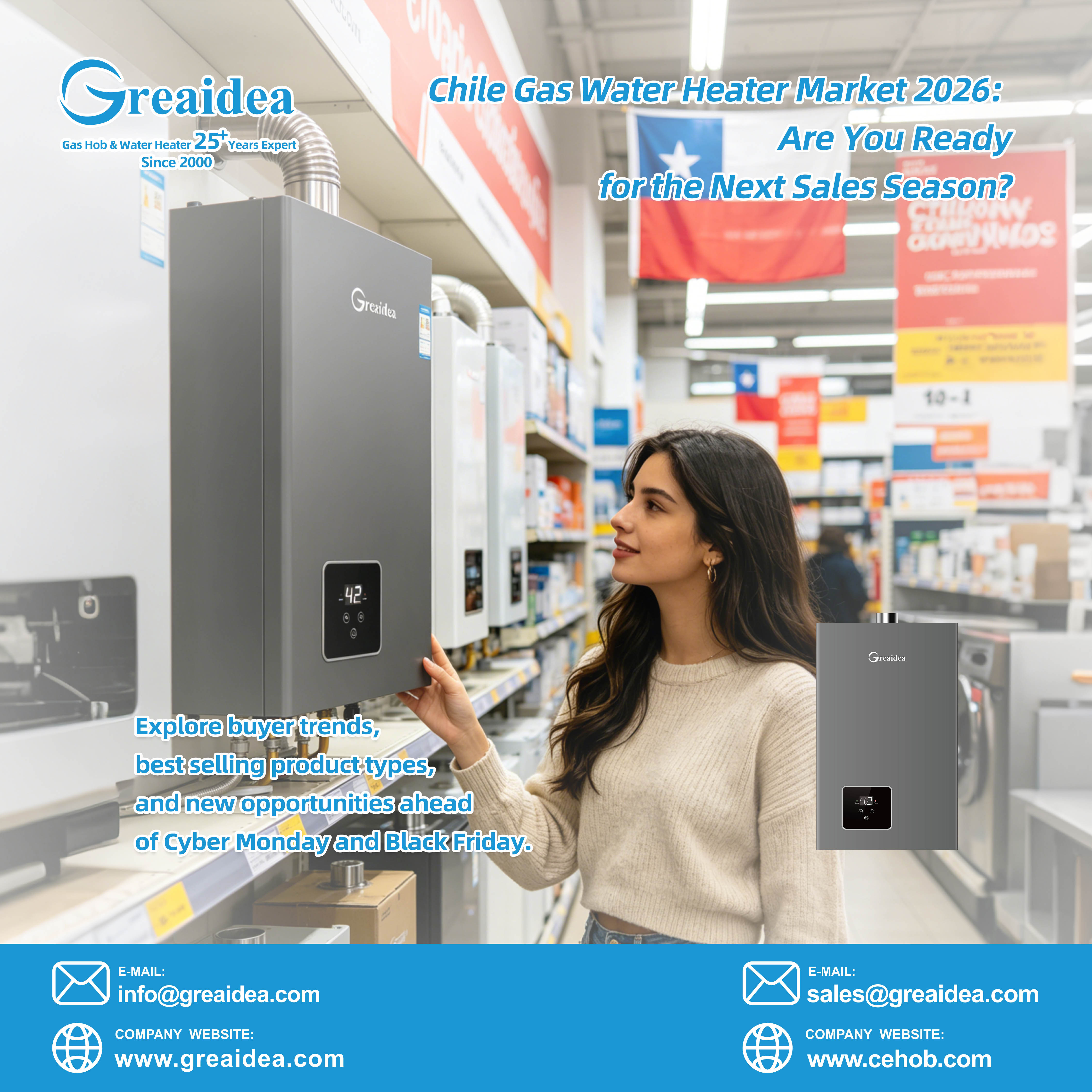 Chile Gas Water Heater Market 2026: Buyer Trends, Product Opportunities & Supplier Selection Insights for Brands and Importers