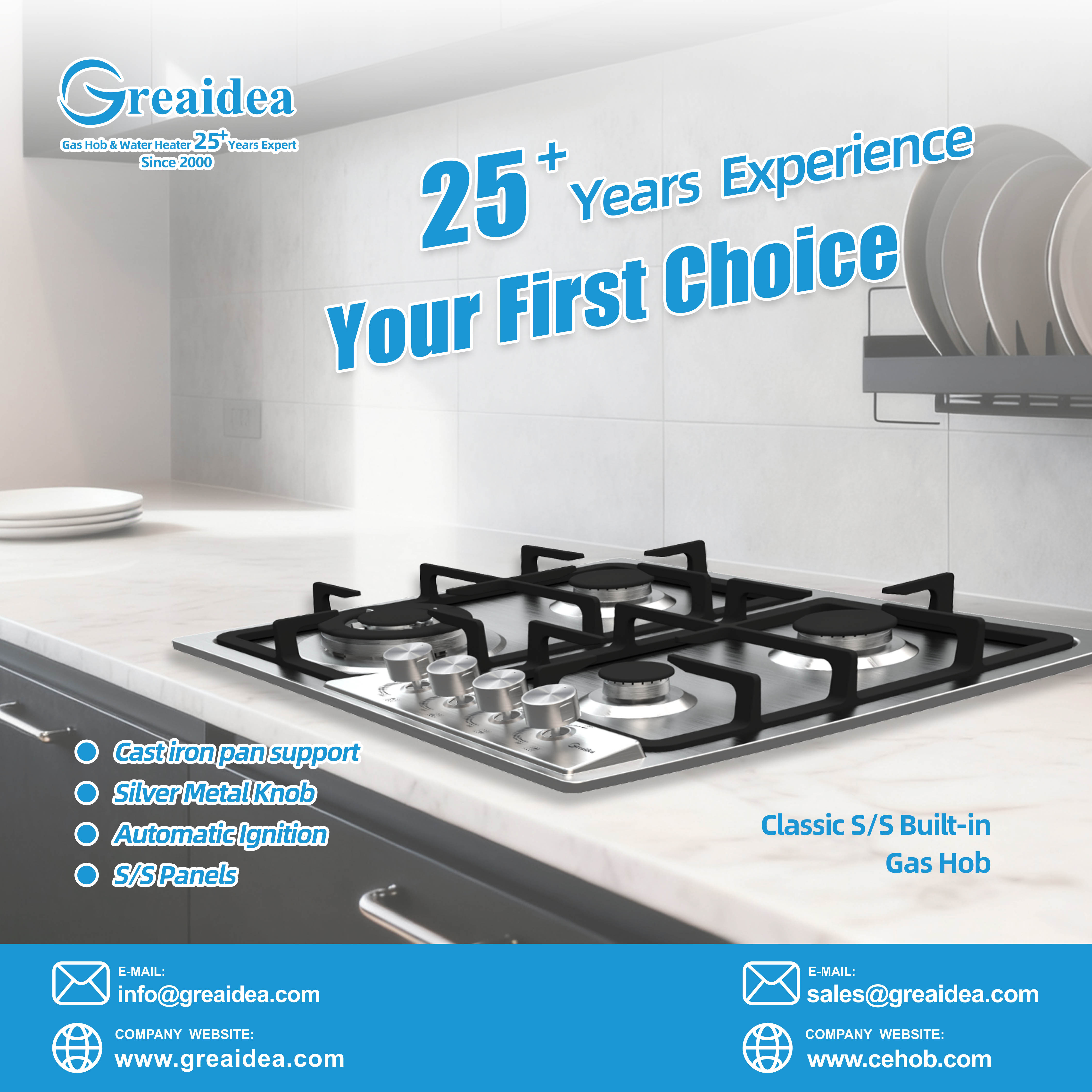top gas hob manufacturer