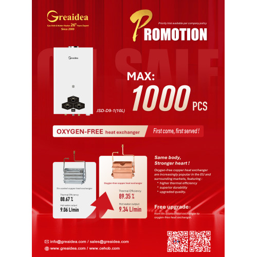Good News: Greaidea Introduces Oxygen-Free Copper Heat Exchanger Promotion