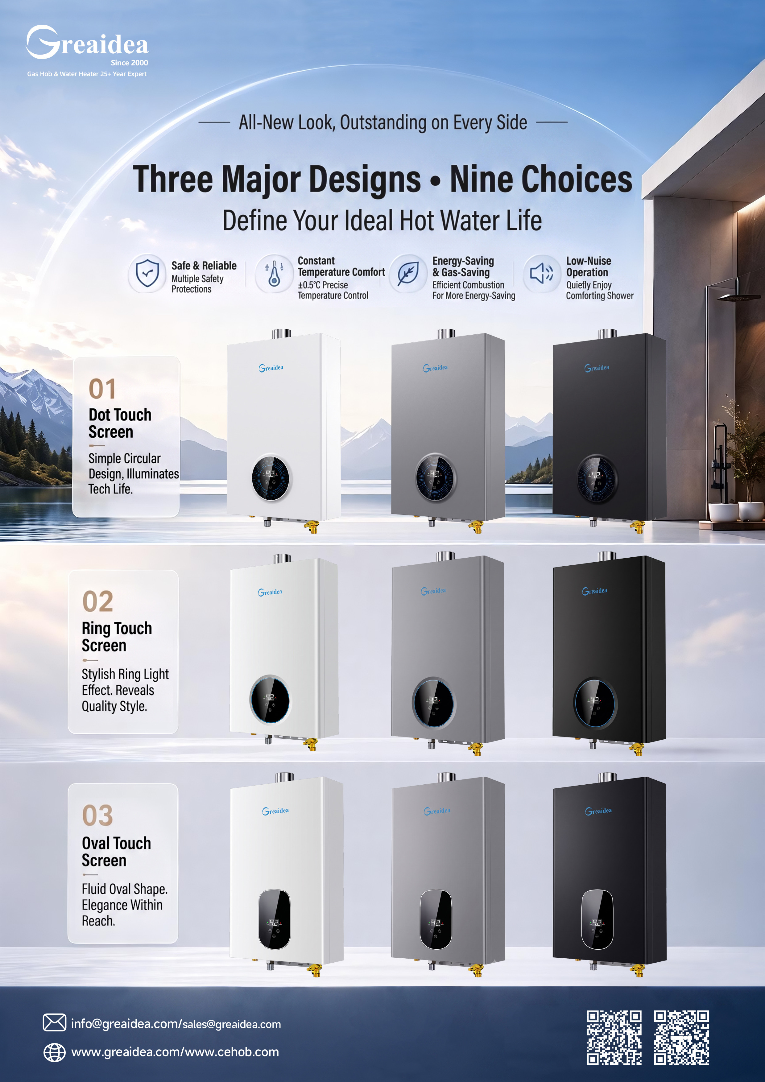 Greaidea's Gas Water Heater Panel Design Upgrade Solution