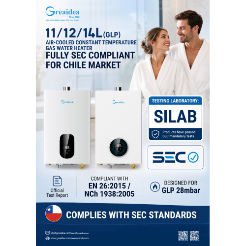 Greaidea Launches SEC Certified Gas Water Heater for Chile Market: A New Solution Designed for Local Brands