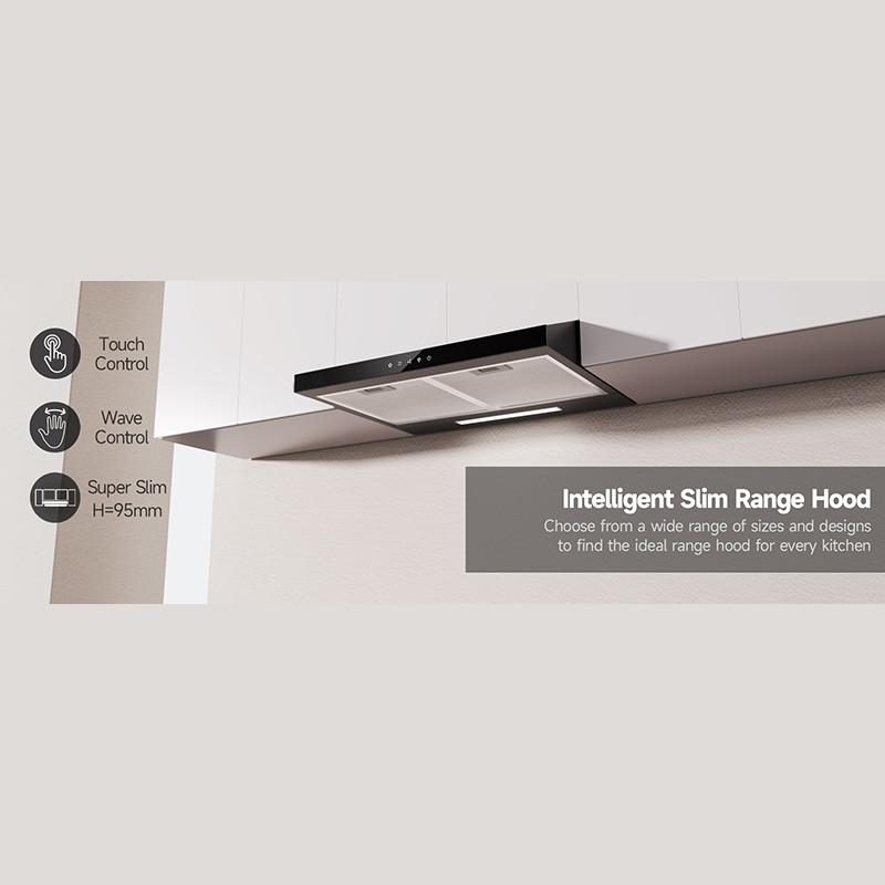Greaidea's range hood features recirculation mode with carbon filter