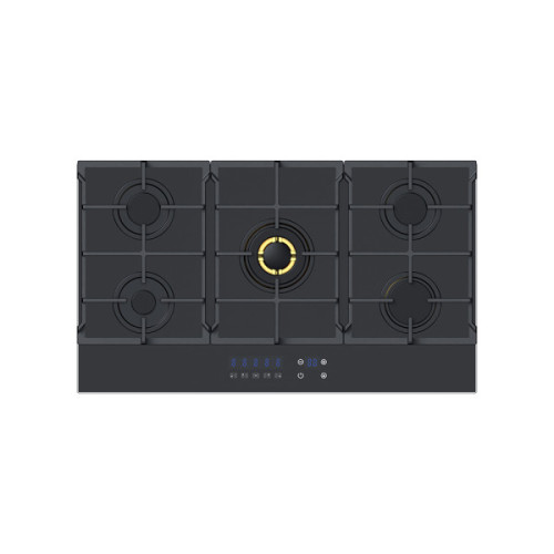 5 Burner Electronic Touch Control Glass Gas Hob MGBG-905T |36 Inch