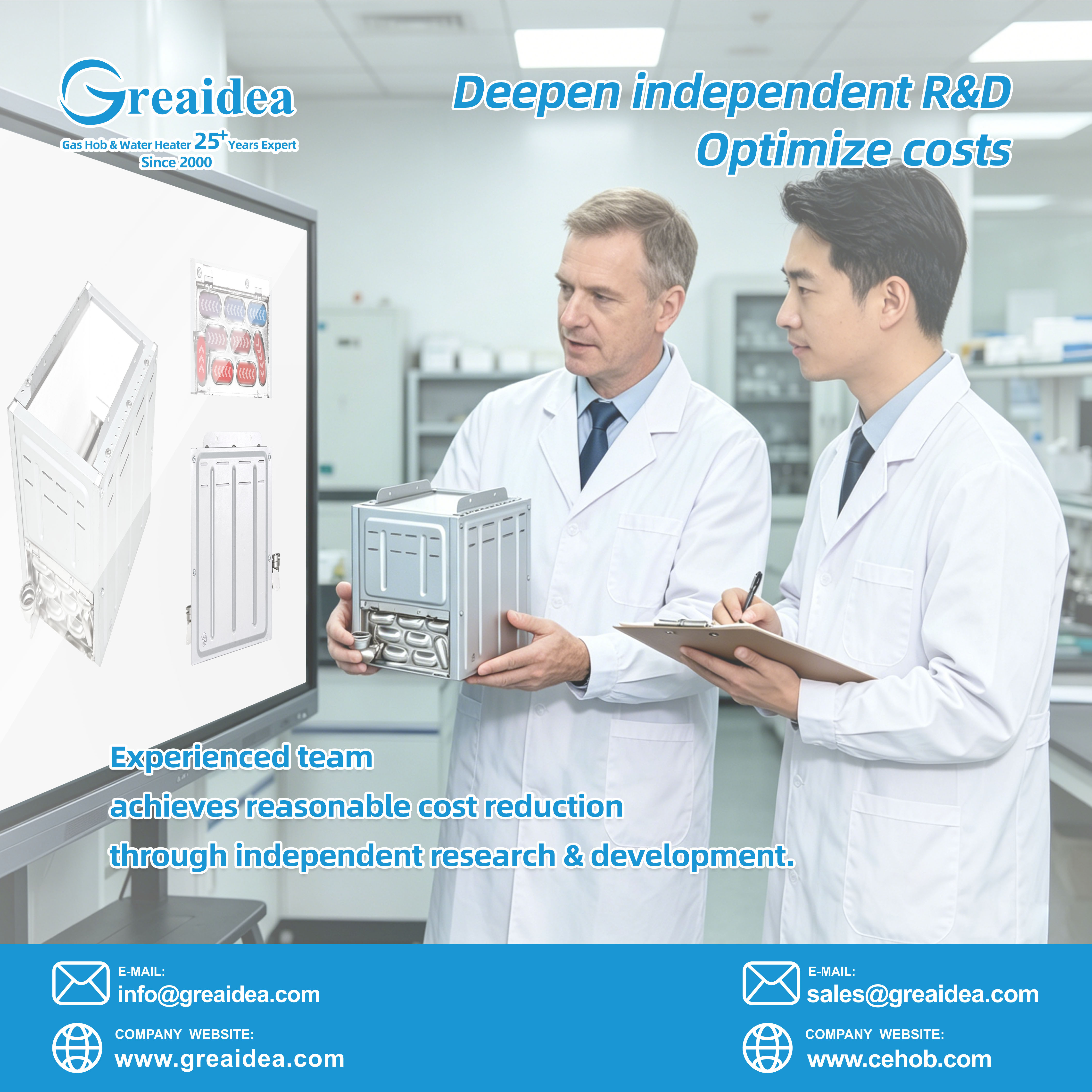 Greaidea's R&D team provides customer support.