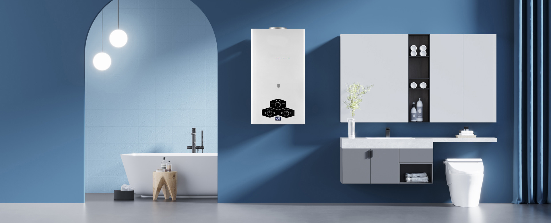 Greaidea's flue duct gas water heater
