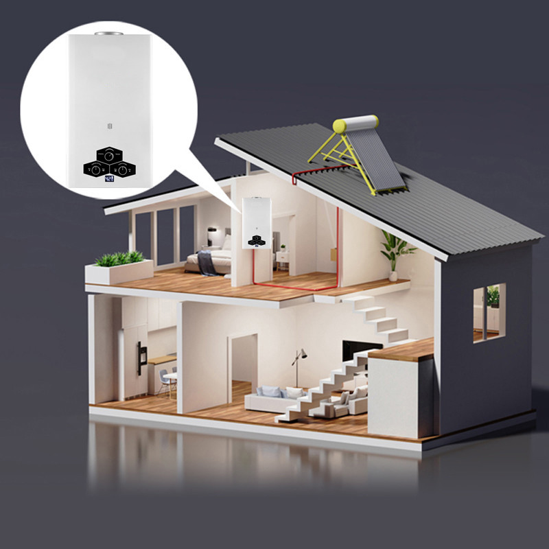 Greaidea's solar backup gas water heater