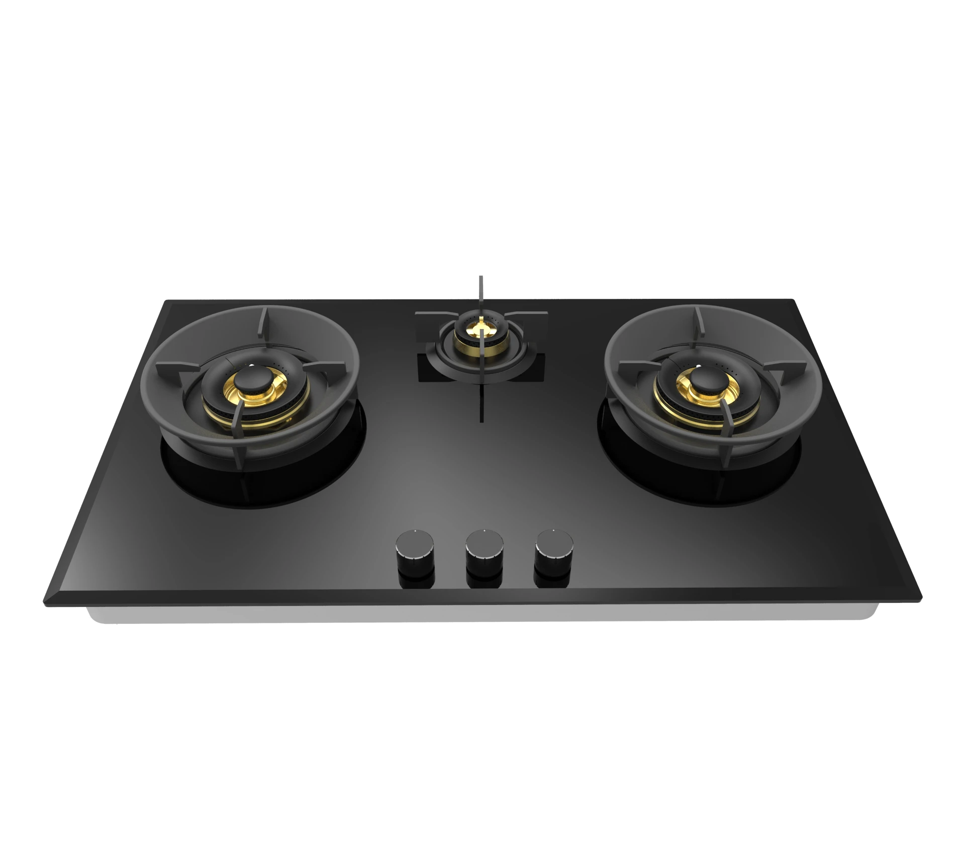 Greaidea's 3 burner glass gas hob