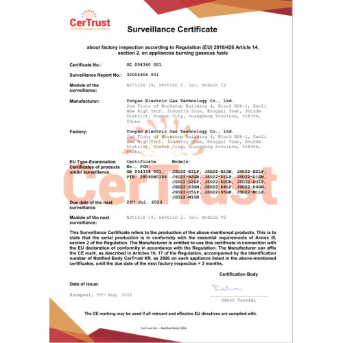 The water heater production base passed the CE annual examination!