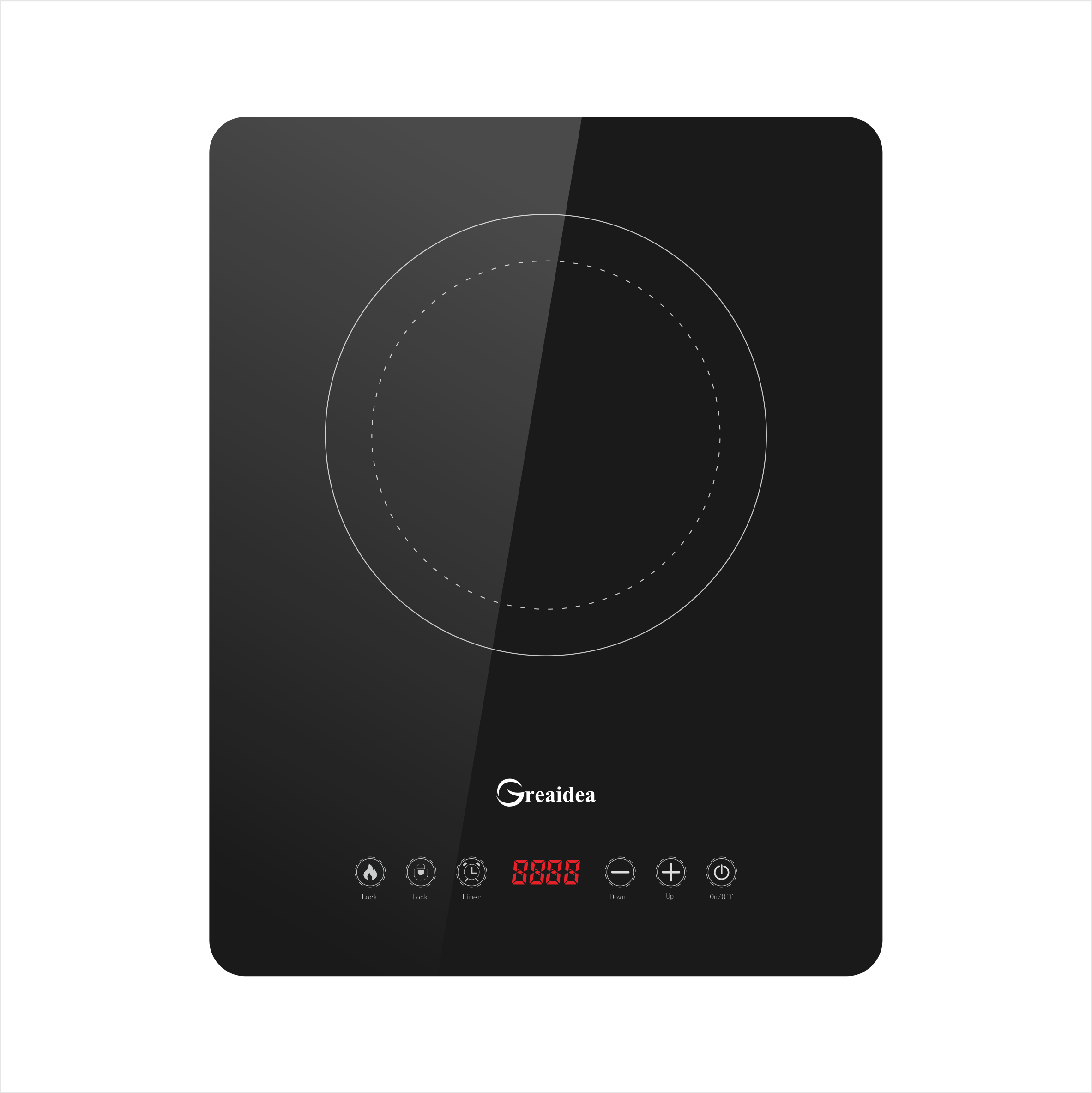 Induction cooker ultra slim induction cooktop touch control electric