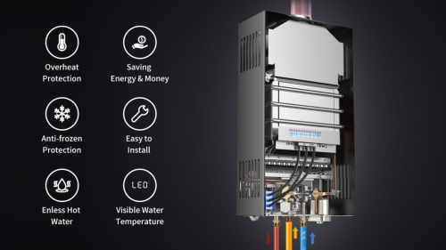 Flue Duct Gas Water Heater JSD-D7