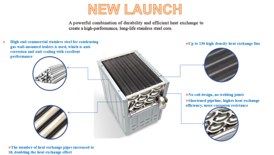 Unique Features of the Commercial-Grade Stainless Steel Coilless Heat Exchanger Gas Water Heater Launch