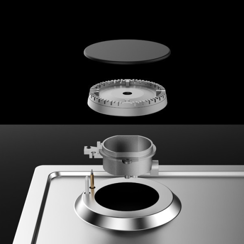 5 Burner Stainless Steel Gas Hob|MGBS-865B4C|860mm