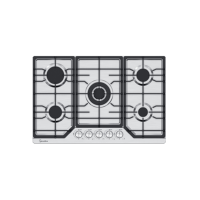 Placa de gas de acero inoxidable de 5 quemadores MGBS-765T | 760 mm