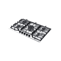 Placa de gas de acero inoxidable de 5 quemadores MGBS-765T | 760 mm